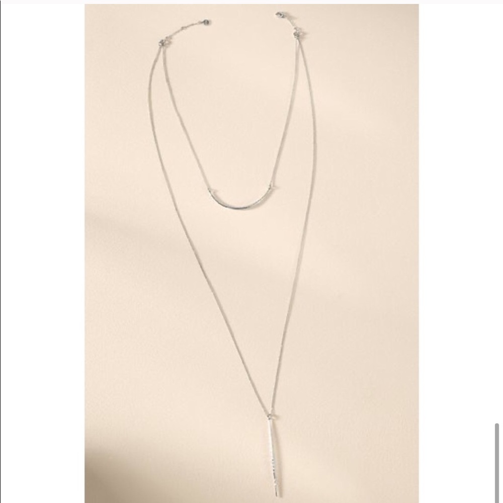 Stella & Dot Minimalist Versatile 2-in-1[SILVER] Kari DelicateLayering N… - Picture 8 of 8
